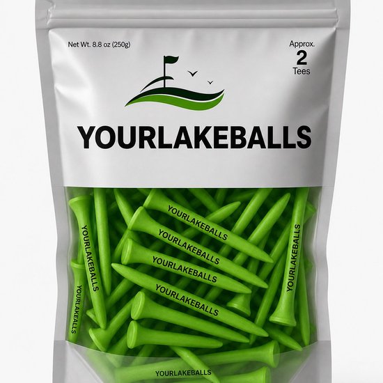 50 Stuks Srixon Mix Gebruikte Golfballen/Lakeballs - AAAA Kwaliteit + 2 Stuks YourLakeBalls Tees — afbeelding 2
