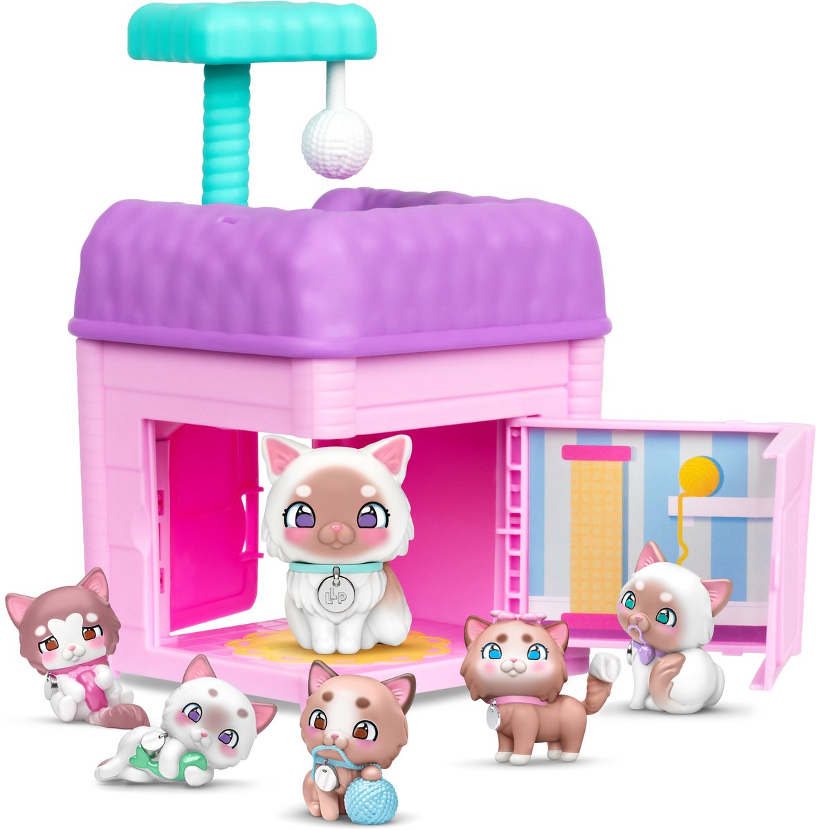 Little Live Pets - Mama Surprise Families Mama's Huis Speelset (serie 2) - 8 honden- en kattenfamilies te verzamelen