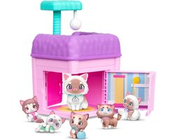Little Live Pets - Mama Surprise Families Mama's Huis Speelset (serie 2) - 8 honden- en kattenfamilies te verzamelen
