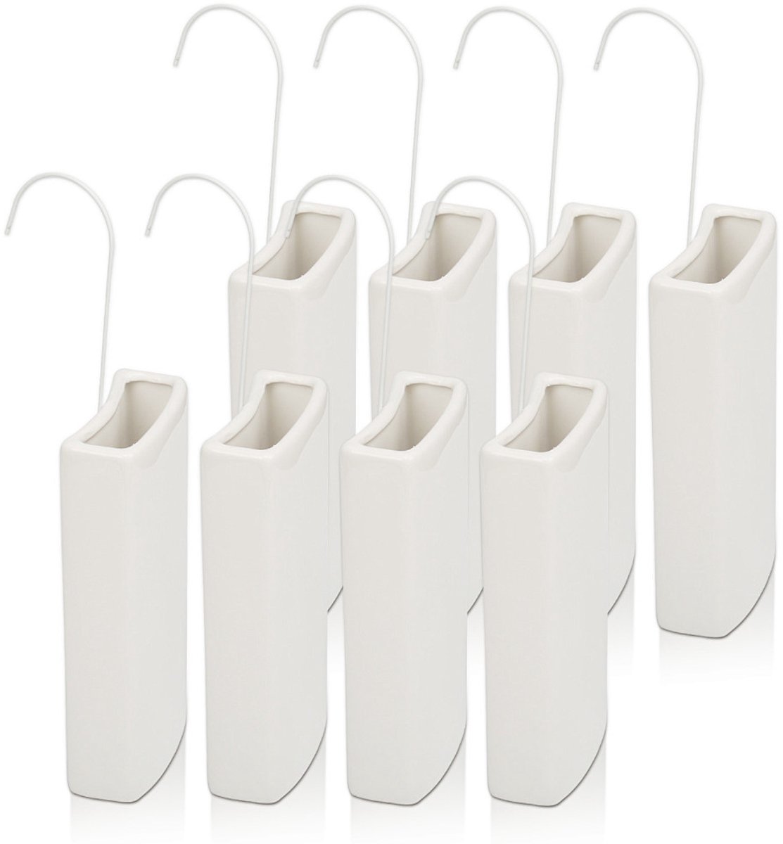 Waterverdamper radiator 8 stuks keramiek wit bevochtiger voor droge lucht in huis