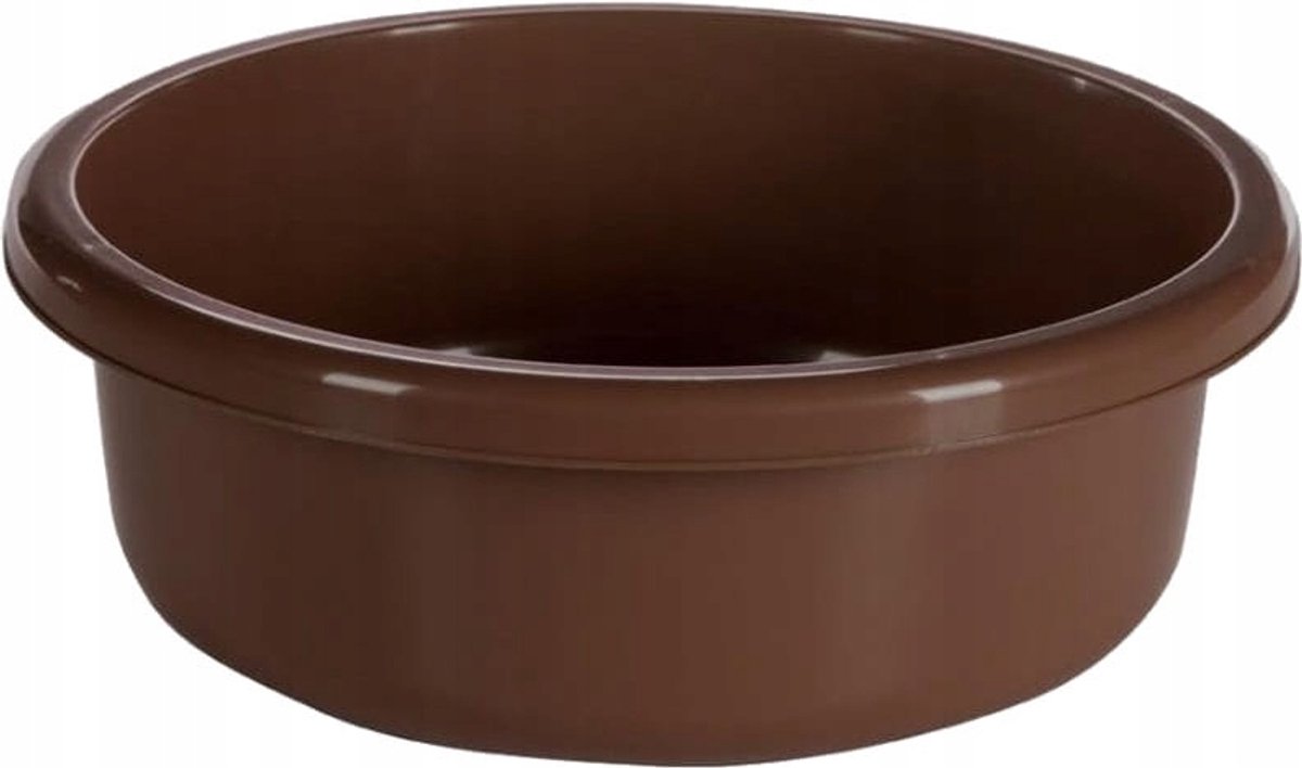 Bentom Ronde Plastic Wasbak - 31 cm - 6.2 L - Bruin