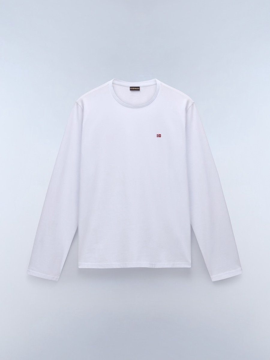 Long Sleeve Crew Neck Tee T-Shirts Wit
