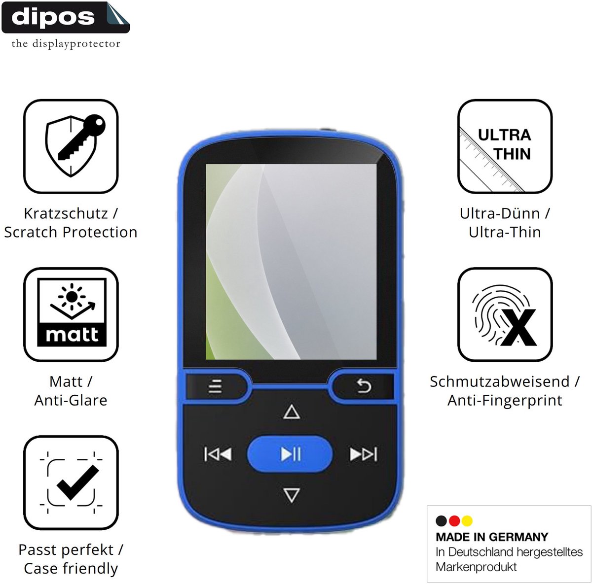 dipos – 4x Matte Beschermfolie geschikt voor PINHUI X85 | Krasbestendige & antireflecterende Screenprotector Ultra-Thin