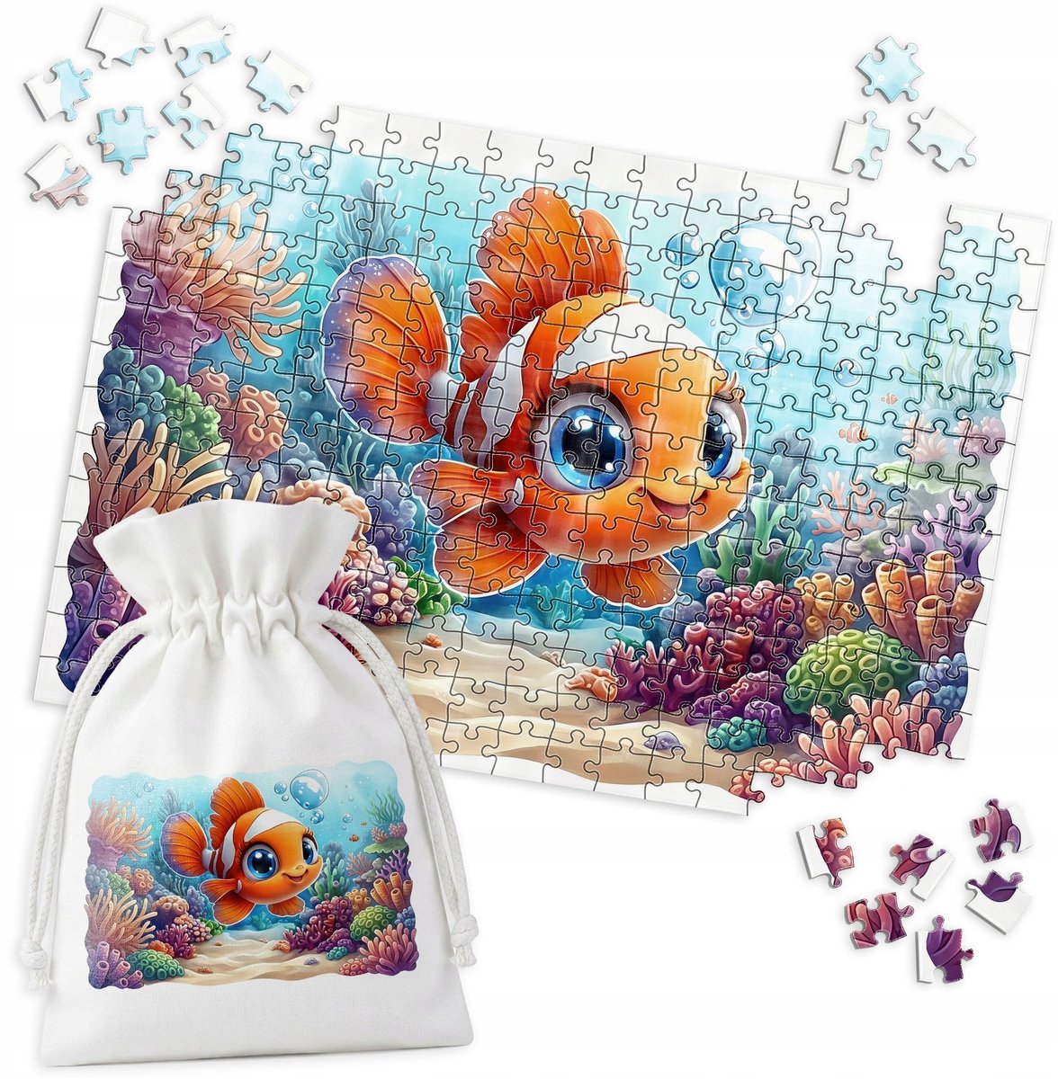 Merkloos Aquarium Vispuzzel - 252 Stukjes