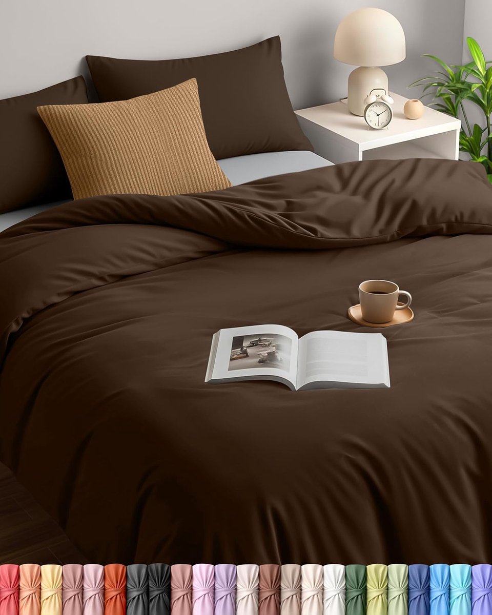 Kussen - 200 x 200 cm - Microvezel - Bruin