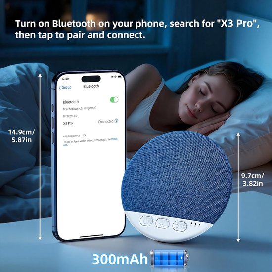 Onderkussen Bluetooth-luidspreker - Ontspanning - Cadeau — afbeelding 2
