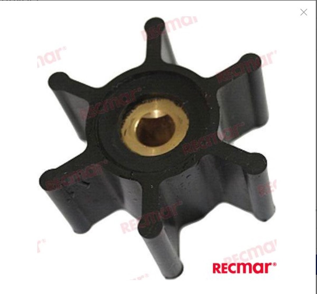 Jabsco Impeller 6303-0001, As 8 - Enkel Plat 6-Blads