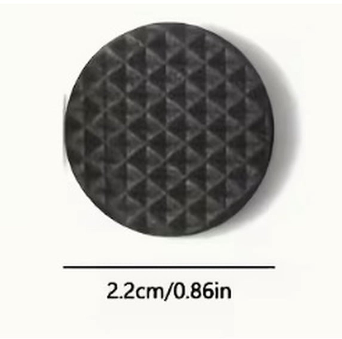 Set van 4 zelfklevende EVA-voetjes, zwarte ronde mesh-schuimrubberen voetjes, antislip- en geluidsdempende voetjes voor meubels en thuisgebruik, 80 mm * 3 mm