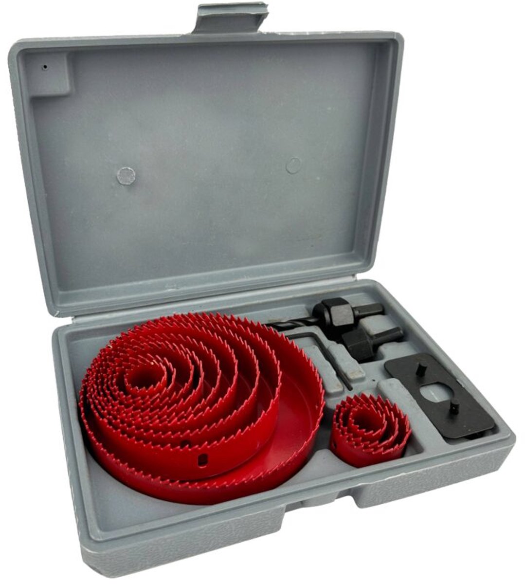 Work Plus gatenzaag - gatenzaagset voor hout & kunststof - 19 t/m 127mm 16-delig in koffer
