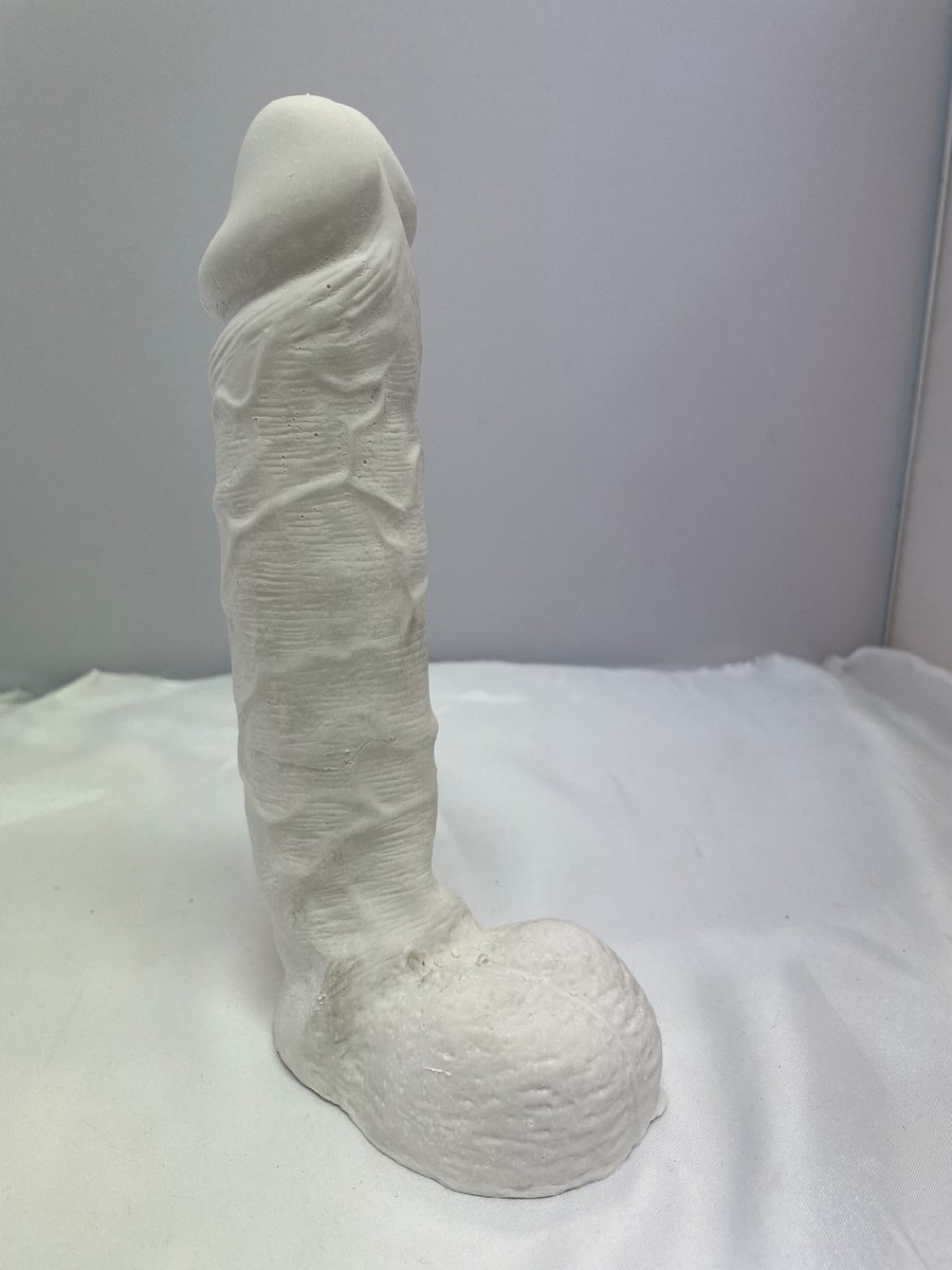 DIY Gipsen Piemel / Penis – 17 cm – Zelf Beschilderen – Grappig Cadeau voor Vrijgezellenfeest