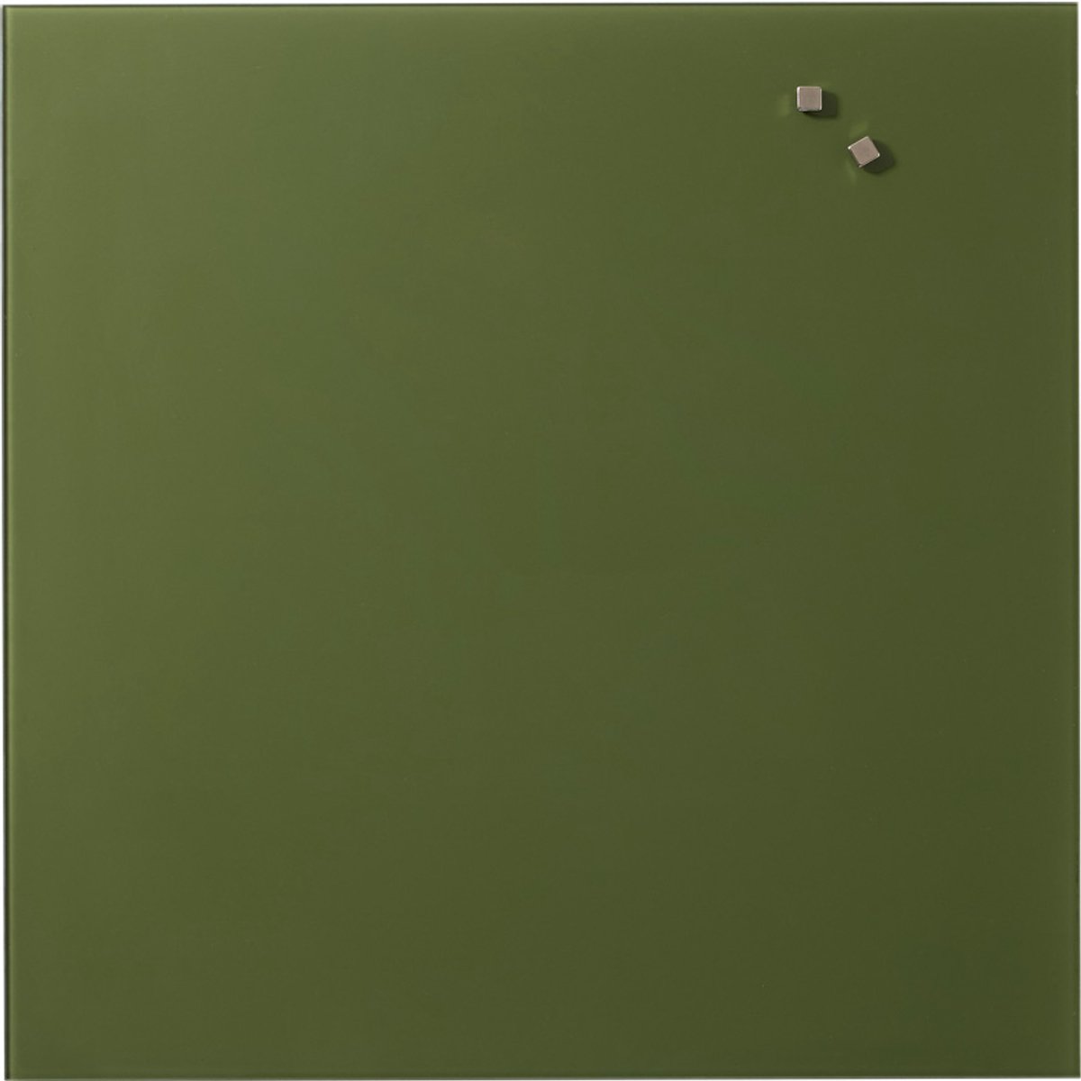 Naga - Glasmagneetbord - 45 x 45 cm - Donkergroen - NA-10764