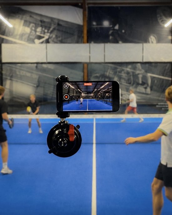 Padelephant® ProStand – Padel Telefoonhouder met Sterke Zuignap – Voor Glaswand – Filmen in HD - Padel filmen - Padel wedstrijd filmen