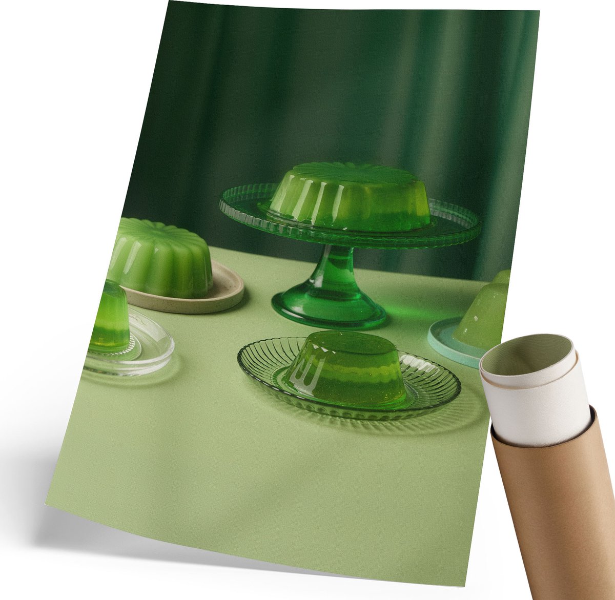Coloray Polycanvas Wandposter - De Rust Van De Ruimte, Fotografie - 594 x 840 mm - Zwart-wit Motief - Rechthoek - Wandkunstwerk - Slaapkamer - Minimalist