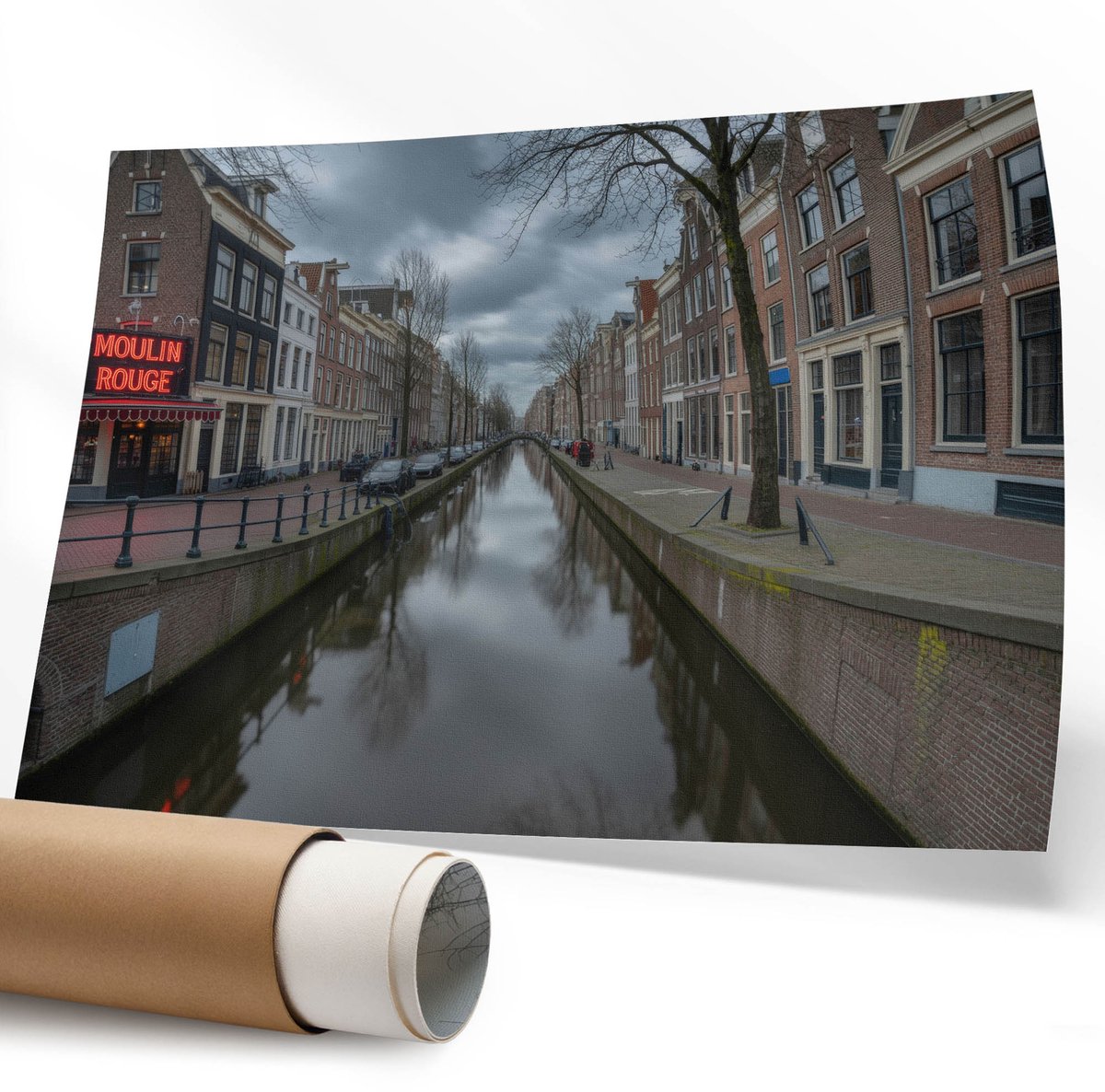 Coloray Polycanvas Poster - Architectonisch Monument, Fotografie - 594 x 840 mm - Wit Kunst - Rechthoek - Kunstposter - Slaapkamer - Klassiek