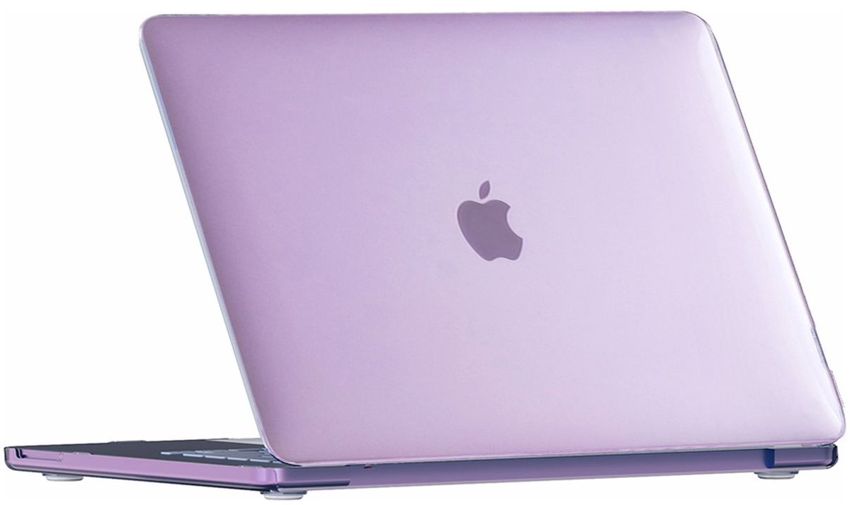 Mobigear Laptophoes geschikt voor Apple MacBook Neo 13 Inch (2026) Hoes Hardshell Laptopcover MacBook Case | Mobigear Crystal Case - Paars - Model A3404