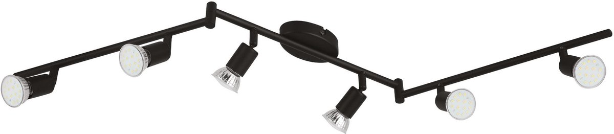 EGLO Hanglamp Buzz-Led Spot - GU10 - 105 cm - Zwart