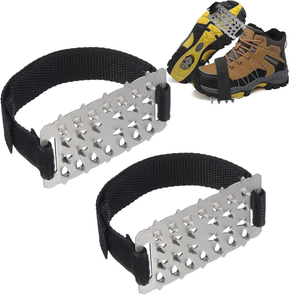 Crampons voor schoenen, antislip spikes voor winterse omstandigheden, universele spikes voor ijs en sneeuw