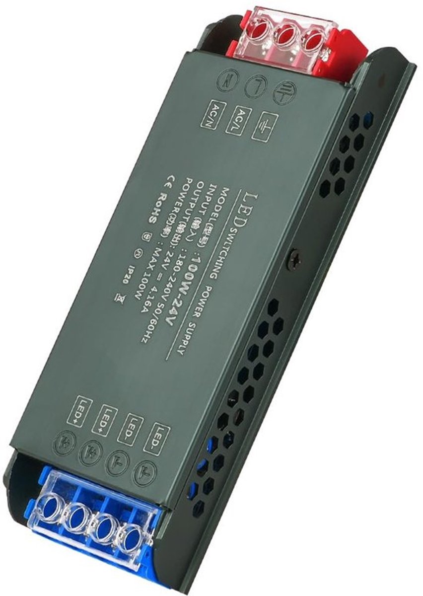 Allecto - LED-transformator - 24V 100w - Ultrathin design - Geruisloos - Constant