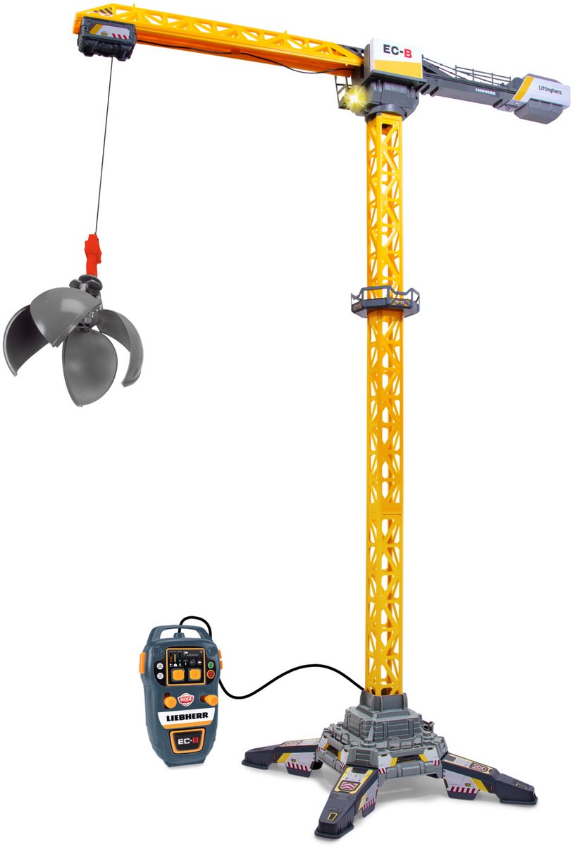 Dickie Toys - Speelgoedvoertuig constructie kraan - Liebherr Hero crane 125cm