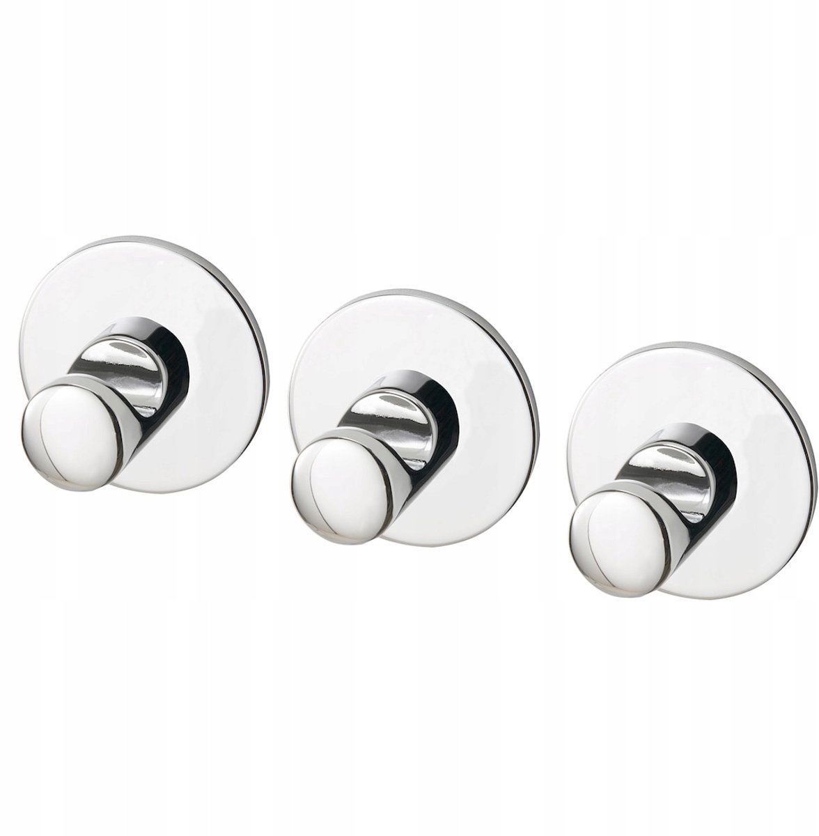 IKEA SKOGHALL vaste haakjes - 3 stuks - Aluminium Chroom