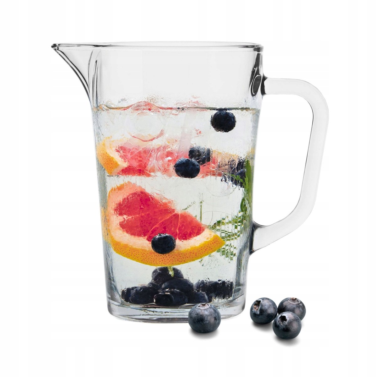 Glazen Kan met Hendel - 1230 ml Dik Glas - Perfect voor Drankjes