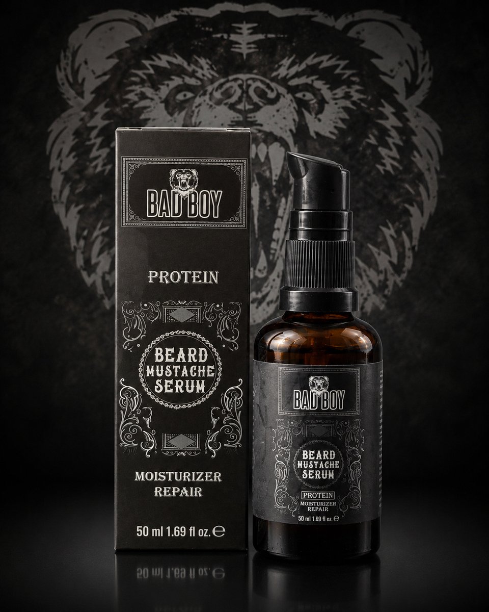 Bad Boy - Protein Beard Mustache Serum - Moisturizer Repair - 50 ml
