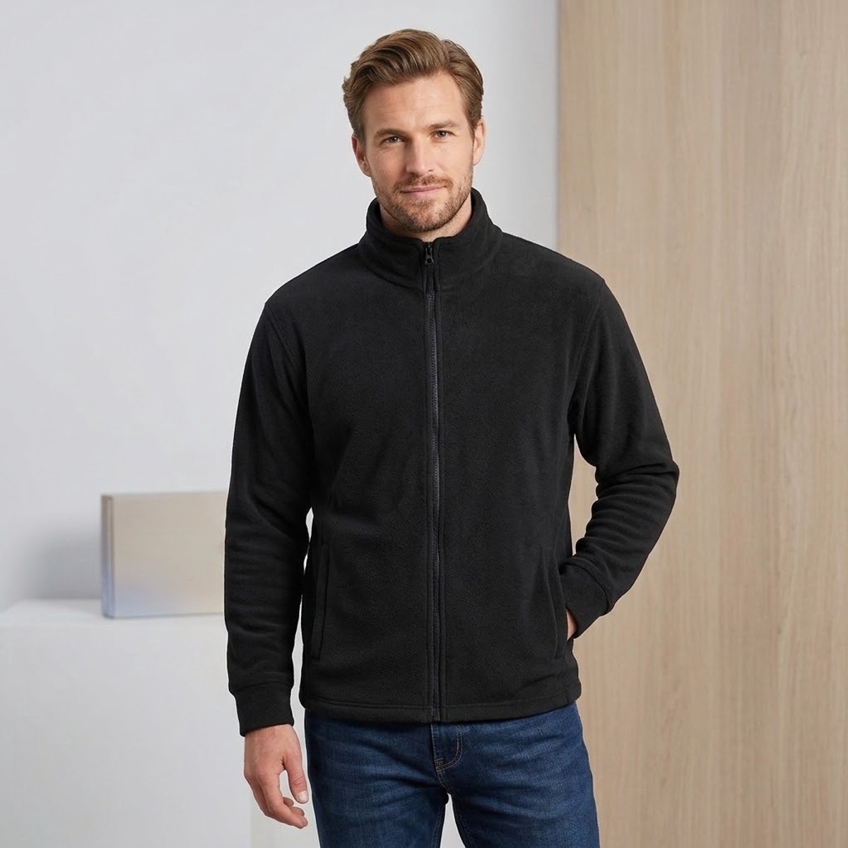 ORN Albatross Fleece Vest – Zwart – 300 g/m² – Maat L