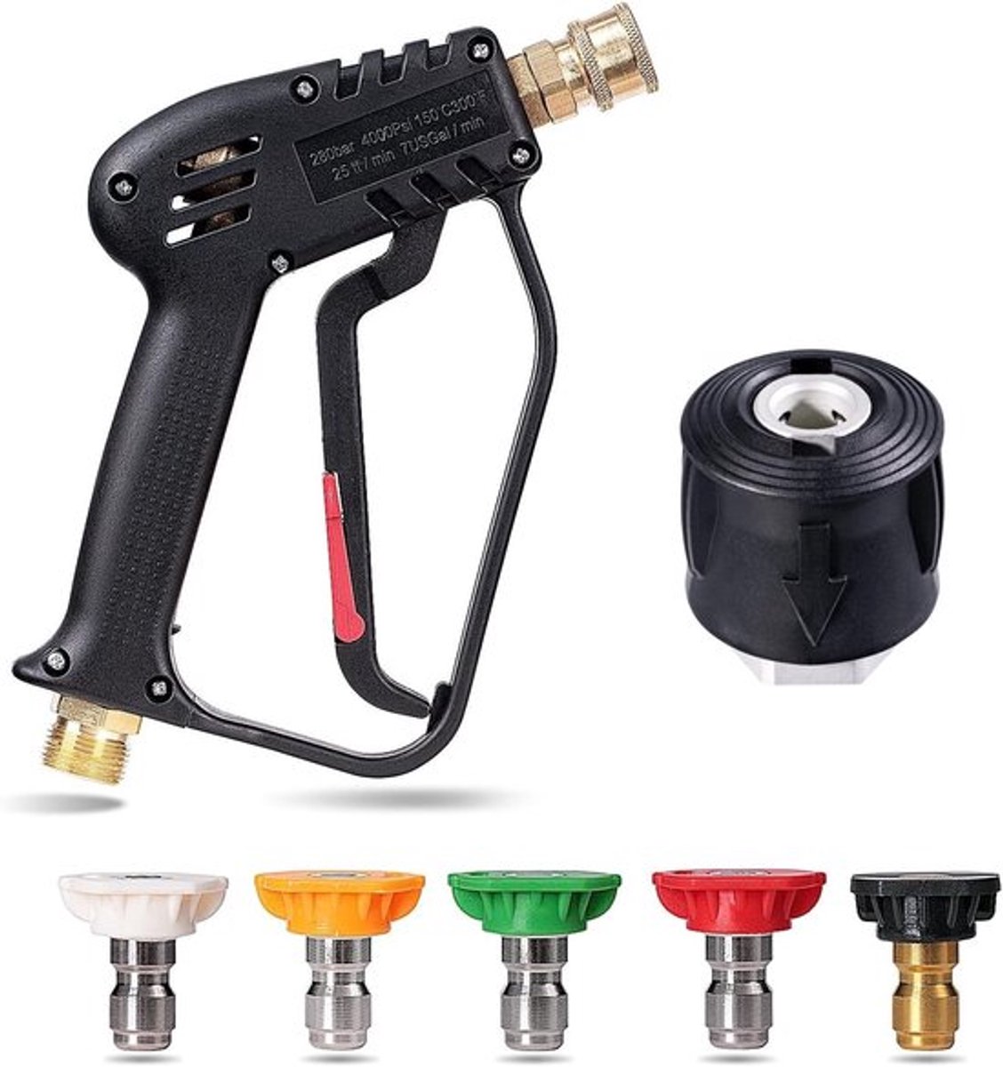 Allecto Hogedrukspuit Pistolengreep Water Cleaner Voor auto schoonmaak kit 5