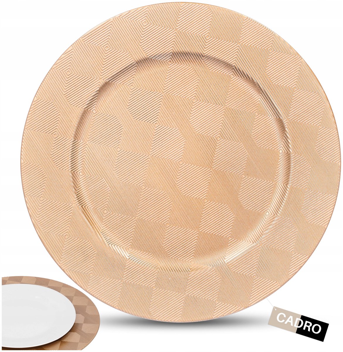 Gouden Decoratieve Onderschotel 33 cm - Stijlvolle Tafeldecoratie