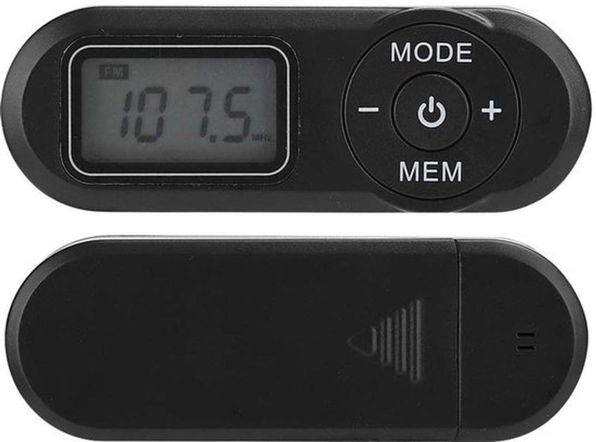 - FM-radio - Draagbare zakradio - Uitschakelgeheugen - Mini formaat - Digitale muziekspeler - 20 stations opslaan - Geschikt voor onderweg ...