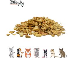 Zooply Gepofte granen - Kruiden & Snacks - 100% natuurlijk - Voor konijnen & cavia's - 300 gram