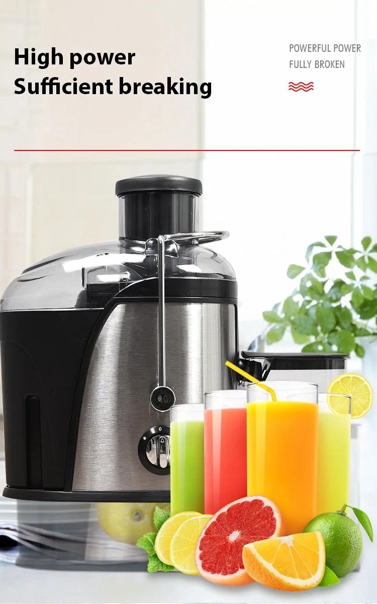 NextNovaDeals Sapcentrifuge - 1000W Vermogen - 65 Mm Brede Vulopening - 2 Snelheden - Voor Hele Groenten En Fruit - BPA-Vrij — cadeau in Kookcadeaus - foto 2