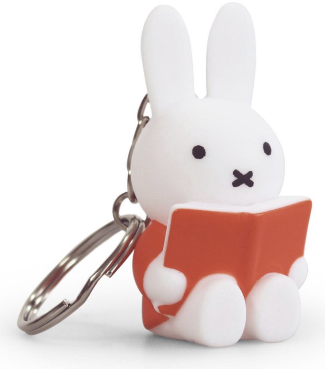 Atelier Pierre - Sleutelhanger - Nijntje Leest Boek - Rood