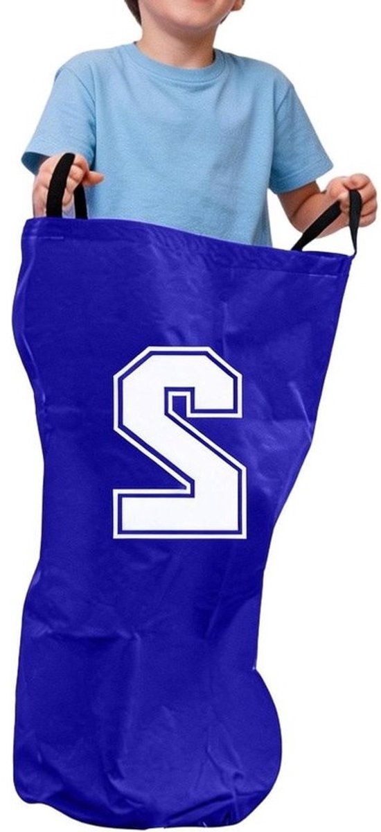 Zakkenrace Zakken - Racezakken Kinderen - Buitenspelen - Versterkt Oxforddoek - 26 x 175 cm - Blauw