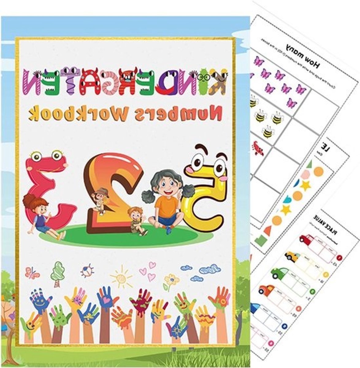Nummerboek Oefenboek - Schrijfoefeningen Wiskunde - Leren Cijfers Schrijven - Interactieve Leermodules - 108 Pagina's - Niet gespecificeerd