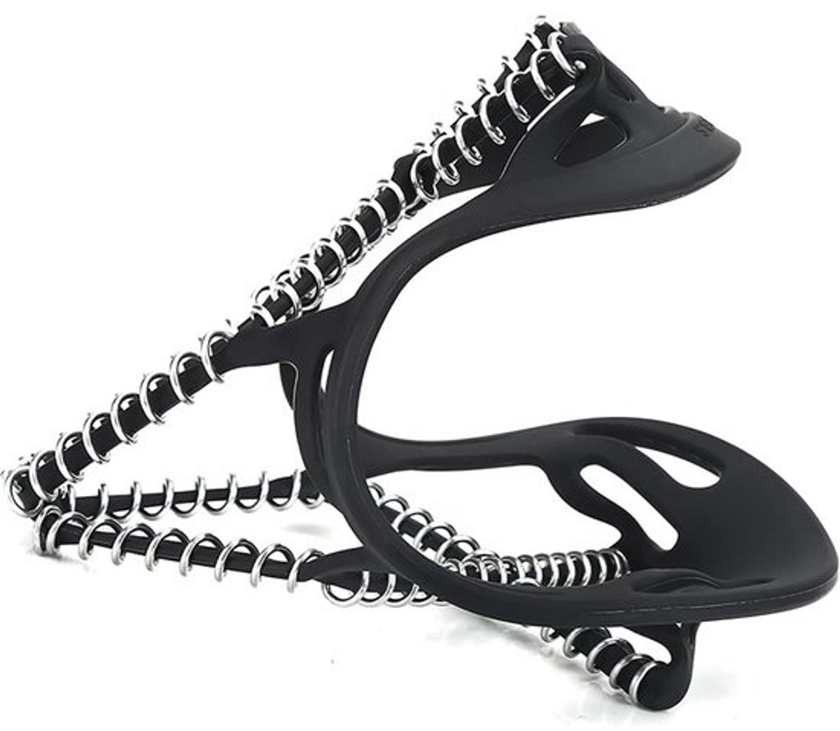 Schoenspikes voor Sneeuw - IJs grips - Veilig Lopen - Roestvrijstalen veren - Verstelbaar - Zwart