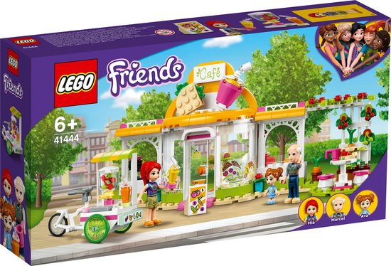 LEGO Friends Heartlake City biologisch café 41444, met Mia, Marcel en Ava.