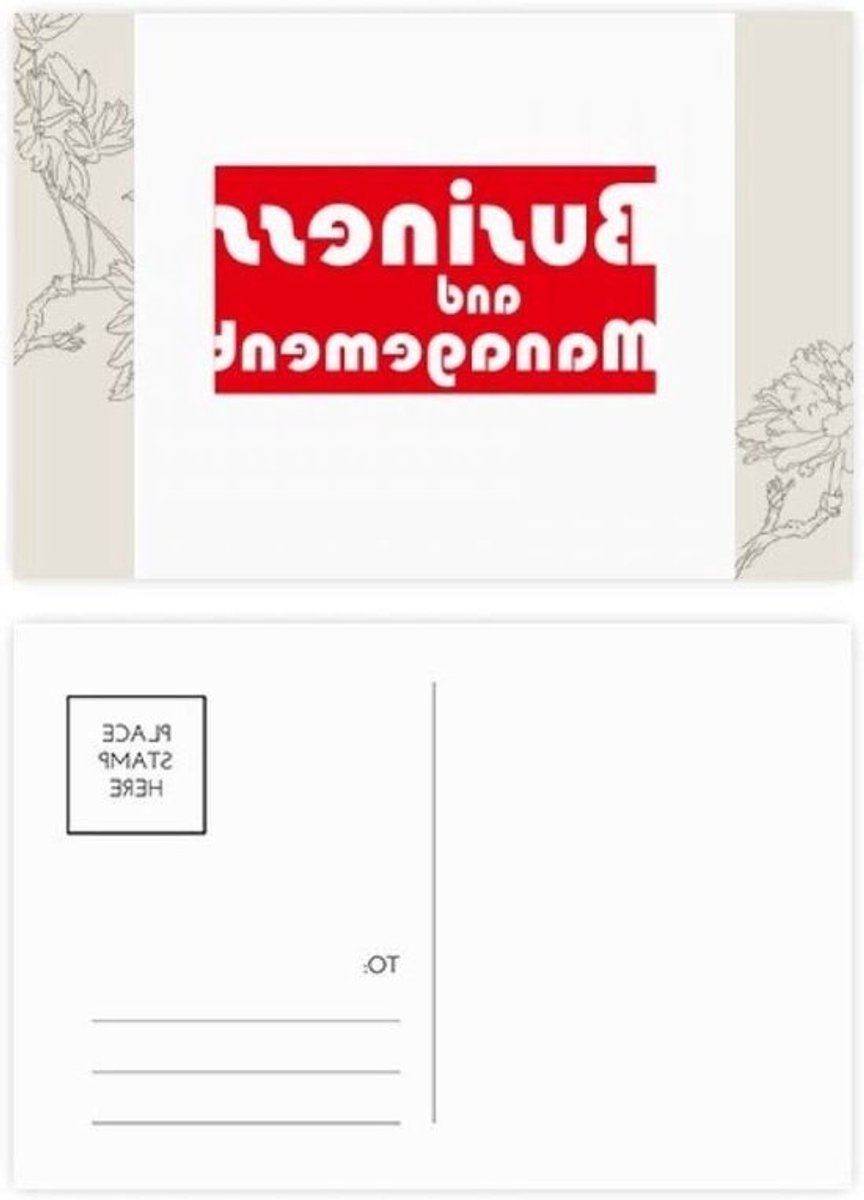 Ansichtkaart Set - Bedankkaart Mailing Side - Notities Maken - Volledig Kleurenafdrukken - 20 stuks 146 x 98 cm