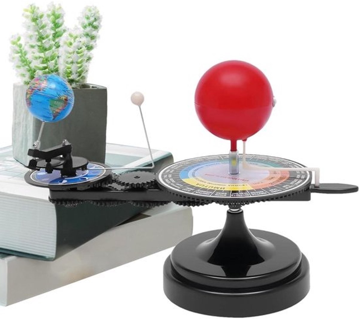 Astronomie Model - Zon Maan Aarde - Educatief Leren - Interactieve Uitleg - 26.5 x 23.6 x 21 cm - Multicolor
