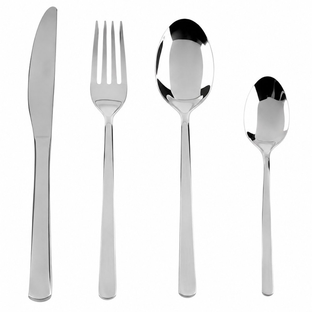 Sello! bestekset – elegant – tijdloos – 24-delig – lepel – vork – mes – theelepel – vaatwasserbestendig - set voor 6 personen
