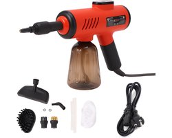 Handstoomreiniger - 1200 W, 220 V, reinigingsstomer, 600 ml, stoomreiniger, raam, deur, vloer, gestoffeerde meubels, bank, raam, auto, tegels, tapijt