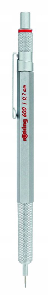Rotring 600 Automaat Potlood 0.7mm Zilver - Kwaliteit voor Kantoor