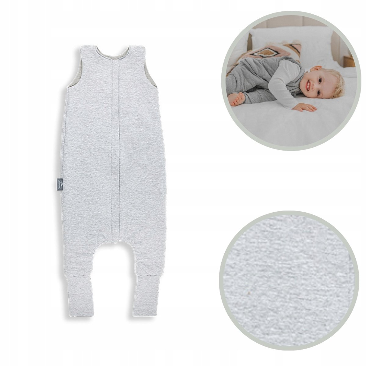 Slaapzak met poten 2.5 TOG, maat S (1-2 jaar), omkeerbaar