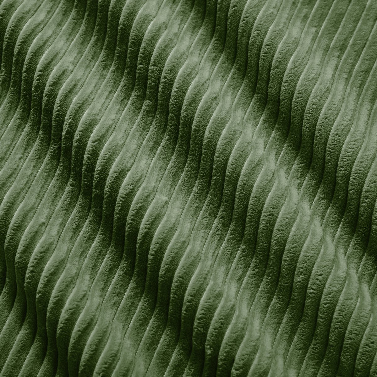 REDOM - Poef - Modulair ontwerp - Gestoffeerde ottoman - Montagevrij - Voor woonkamer - Corduroy stof - Groen - 92,5 x 75 x 40 cm
