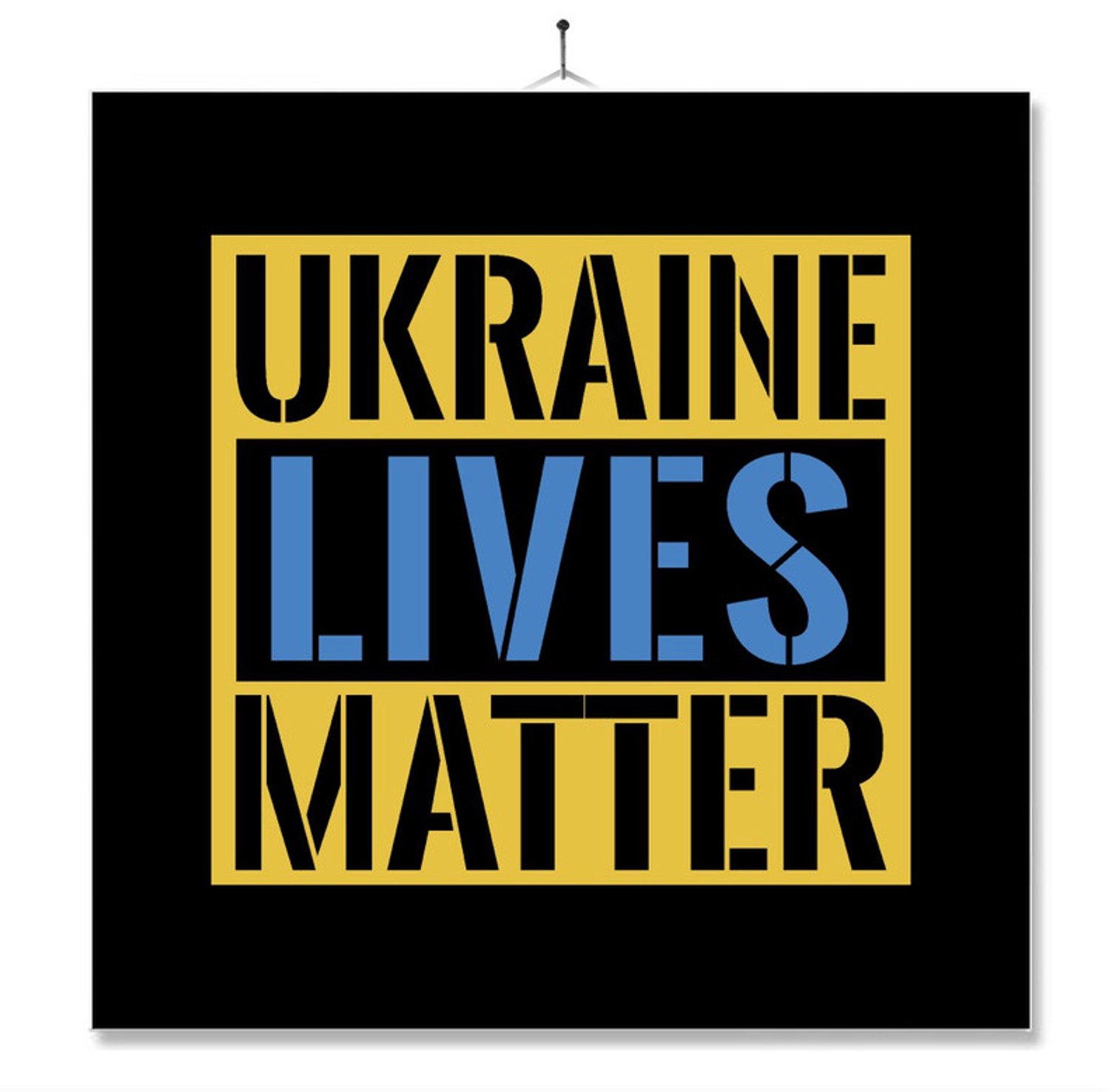 MC Living Tegel Met Opdruk | Oekraine | Ukraine lives matter ontwerp 1