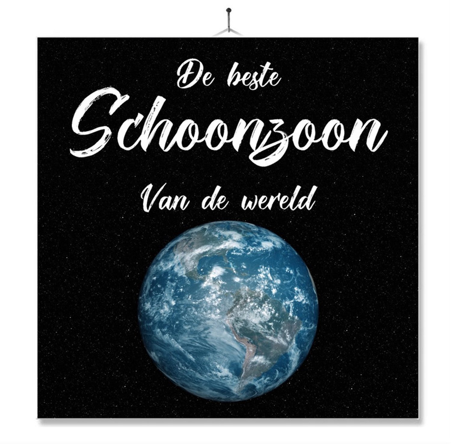 MC Living Tegel Met Opdruk | Verjaardag kado | Toilet WC | De Beste Schoonzoon Van De Wereld Multi-Color