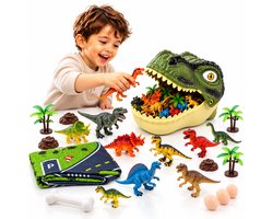 BOTC Dinosaurusspeelgoed - inclusief Spelmat - 45 Stuks - Realistische Jurassic Dinosaurusfiguren - Educatief - Voor Kinderen 3-5 Jaar