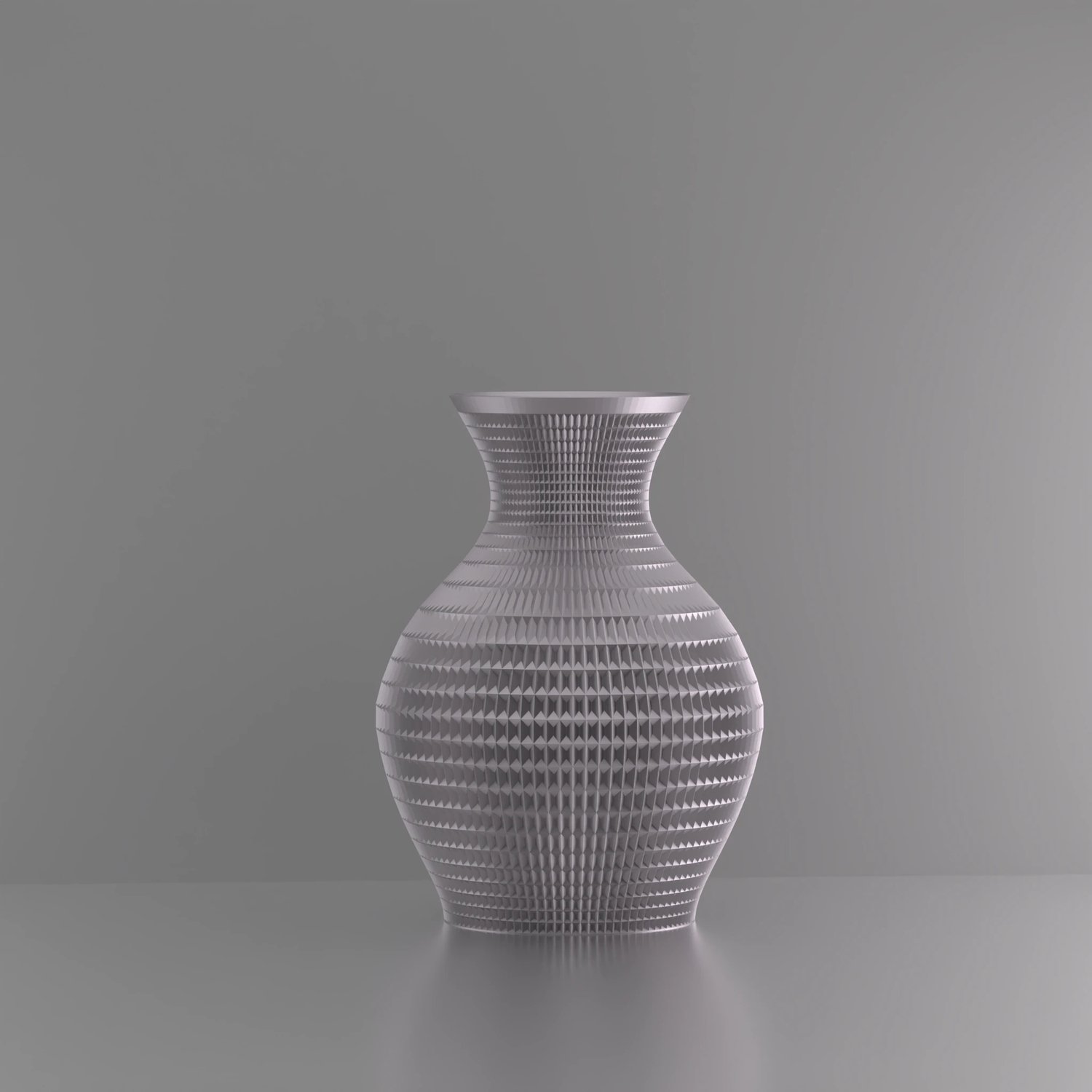 3d-gezellig Athene - Vaas - Zilver - Maat 25 cm - Kunststof - Modern - Bloemenvaas -100% gerecycled PLA (bioplastic)