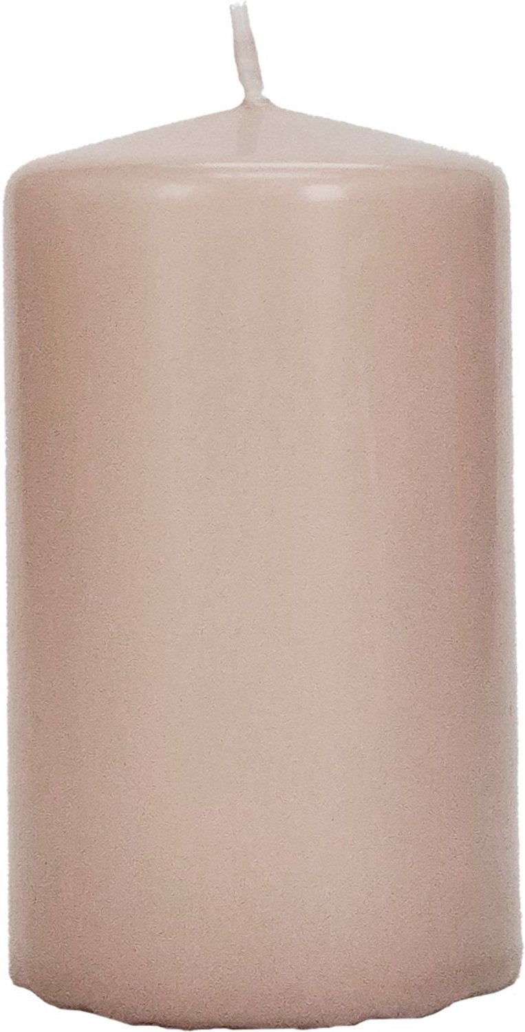 Wenzel Safe Candle stompkaars saharabeige Ø 70 mm, hoogte 130 mm