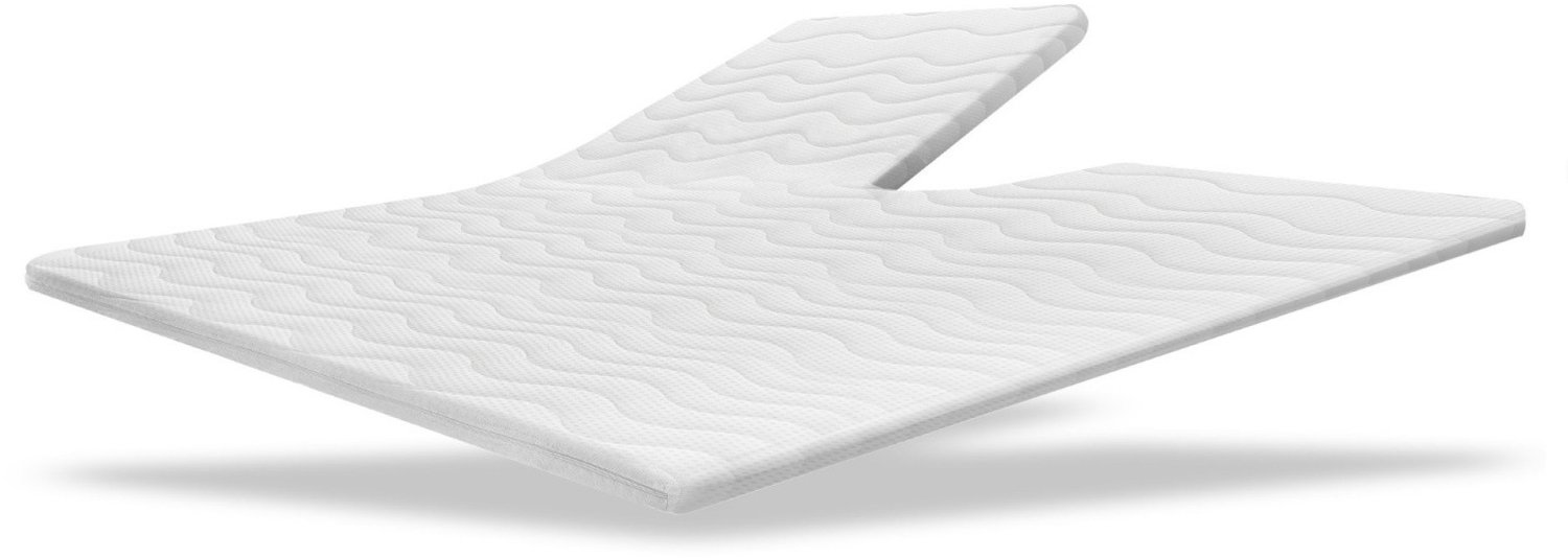MatrasDirect Splittopdekmatras - Dreamex 7 cm - 140x200 - 7 cm dik - Anti-Allergie Wit